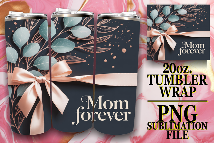 Radiant Smiles 20oz tumbler wrap, Mother's Day