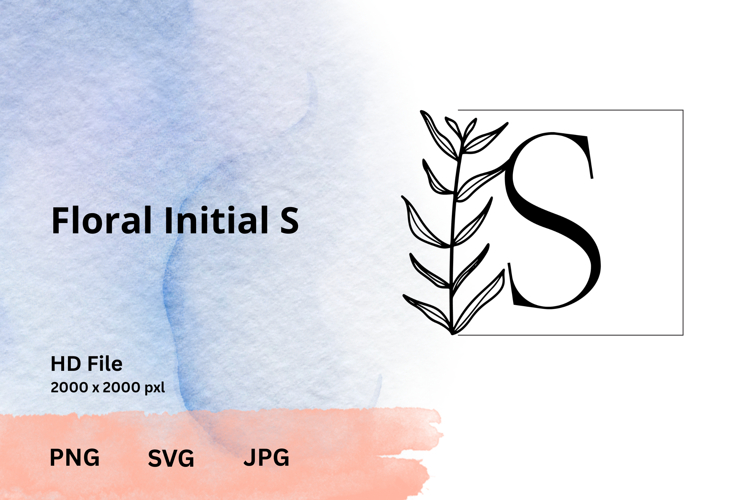 Leaf Monogram Svg Image 18