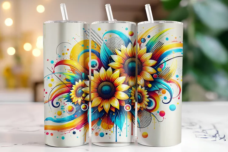 Sunflowers Tumbler Wrap | Sublimation | Tumblers