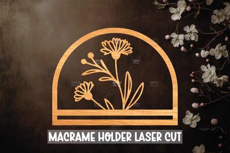Macrame Holder Laser cut, Home decor Laser Cut