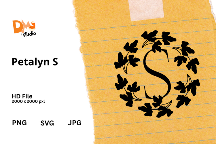 Floral Monogram Letter Svg Image 17