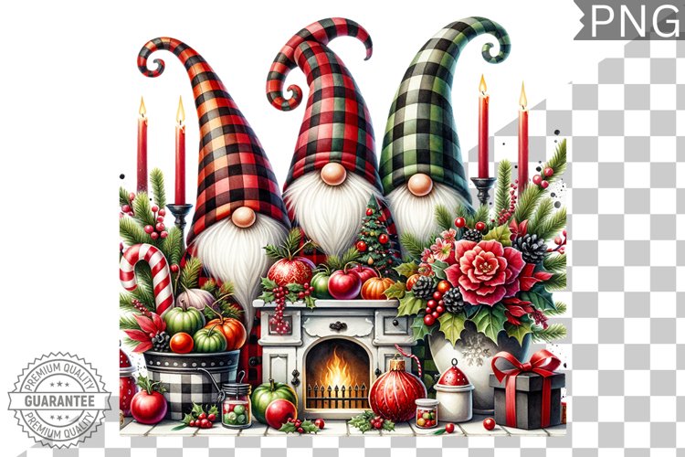 Christmas Gnome Sublimation - Clipart PNG Design