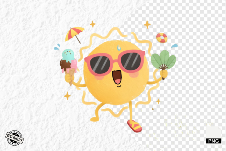 Cute Summer Sun Clipart