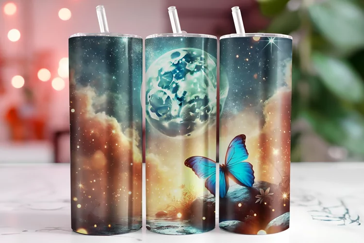 Moon Tumbler Wrap | Sublimation | Tumblers