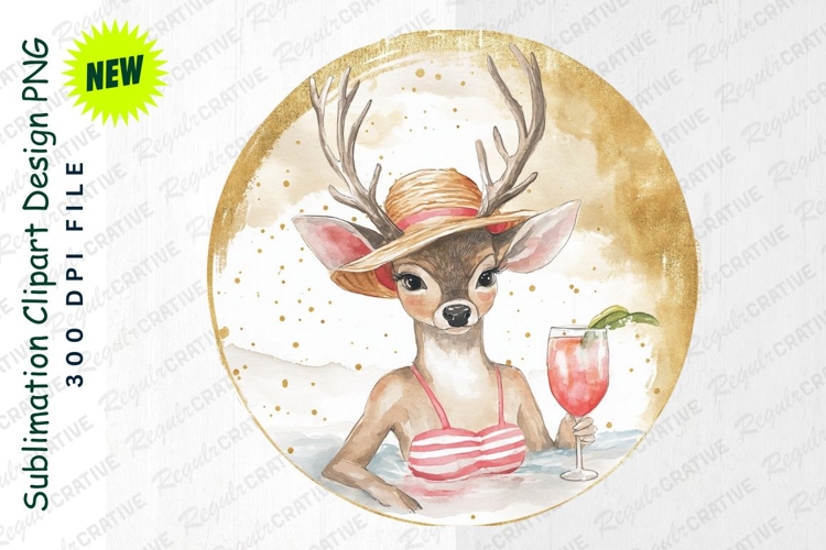Watercolor Cocktail Clipart Image 23