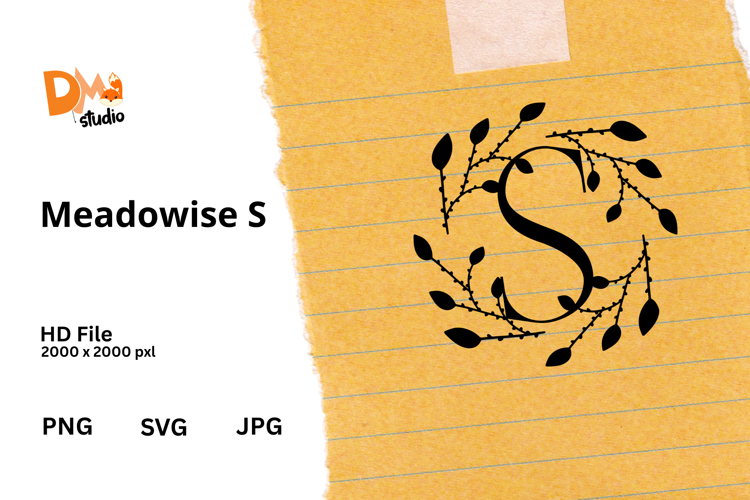 Floral Monogram Letter Svg Image 16