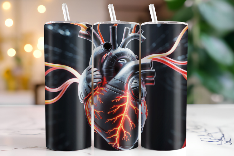 Heart Tumbler Wrap | Sublimation | Tumblers