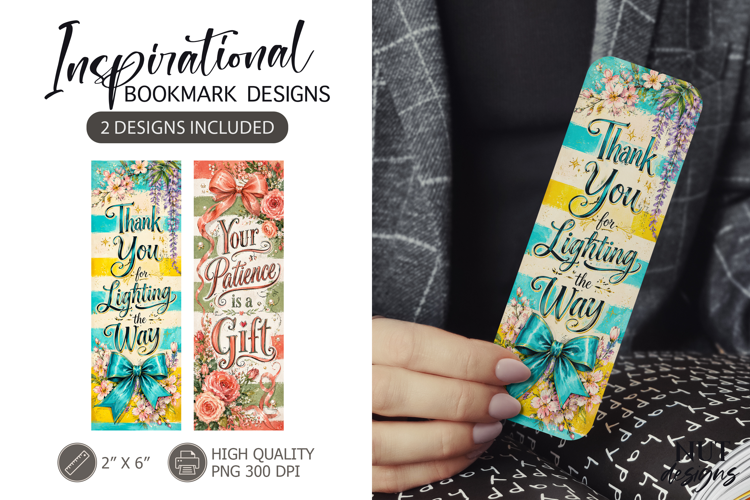 Thank You Floral Gratitude Bookmarks Teacher appreciation