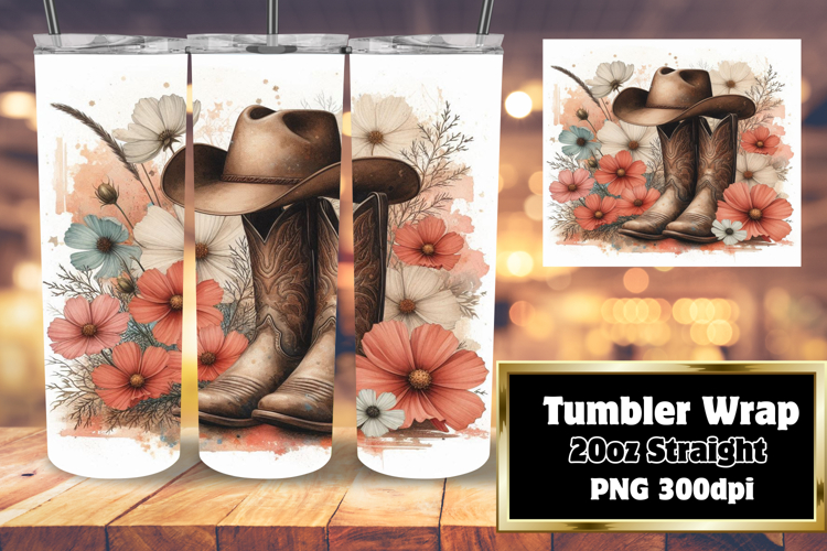 20oz Tumbler Design for Gift Ideas , Western