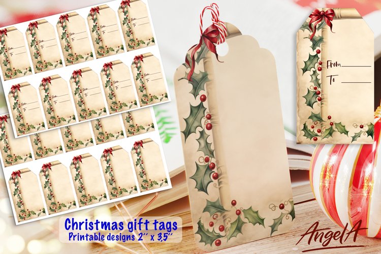 Christmas Gift Tag Templates Image 19