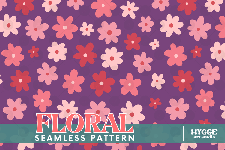 Retro Flowers Seamless Pattern Floral Png Sublimation Daisy