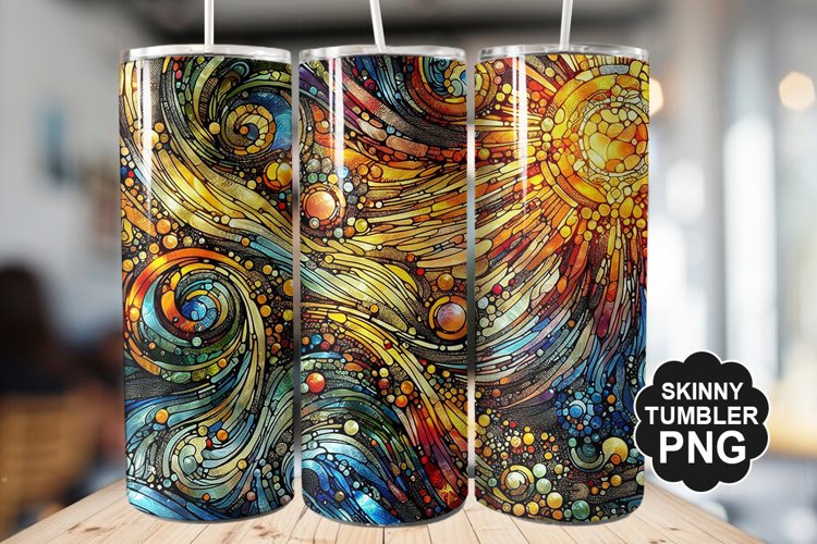 Stained On Stained Glass Tumbler Warp - Tumbler Design