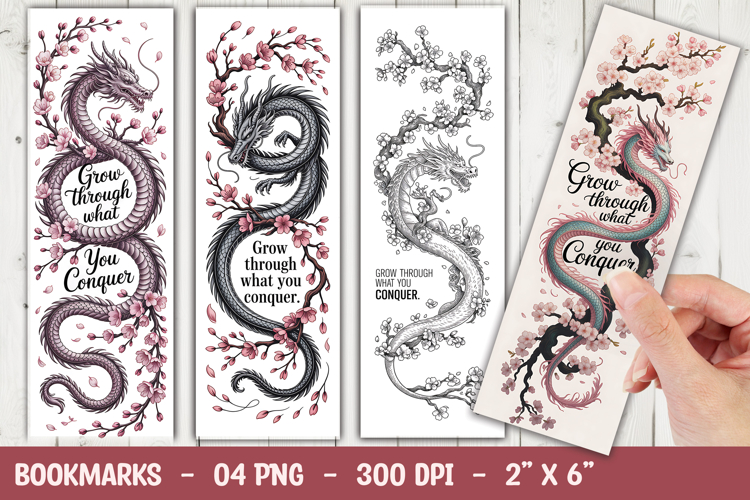 Floral Snake Bookmark Sublimation