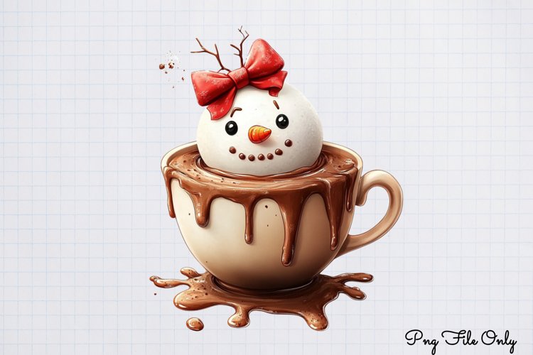 Cute Snowman Clipart Image 5