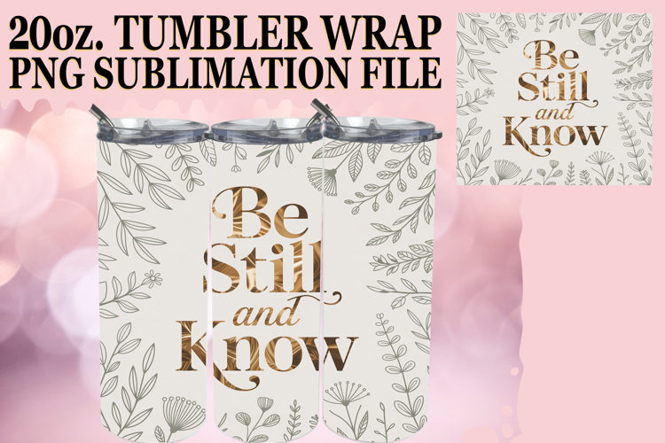 ENCHANTED GIFT 20oz TUMBLER WRAP, Religious