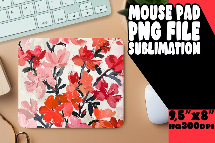 Radiant Spring Blossom Mouse Pad