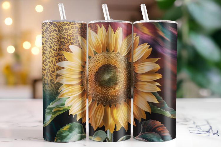 Sunflower Tumbler Wrap | Sublimation | Tumblers