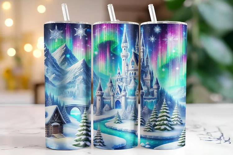Castle Tumbler Wrap | Sublimation | Tumblers