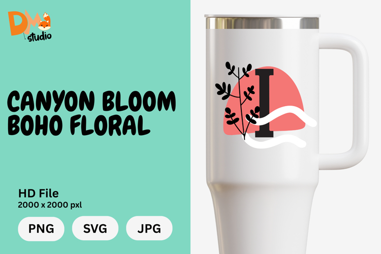 Boho Floral Svg Image 15