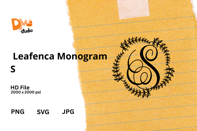 Floral Monogram Letter Svg Image 10