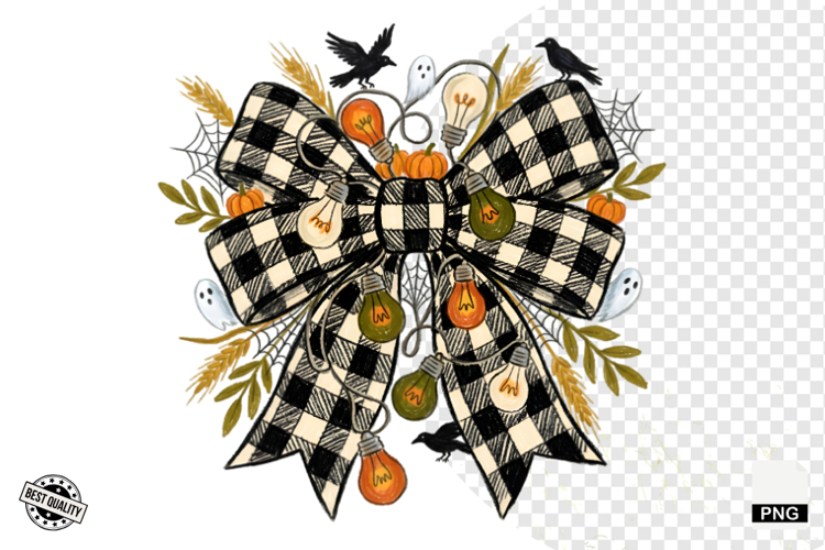 Halloween Bows & Lights Clipart