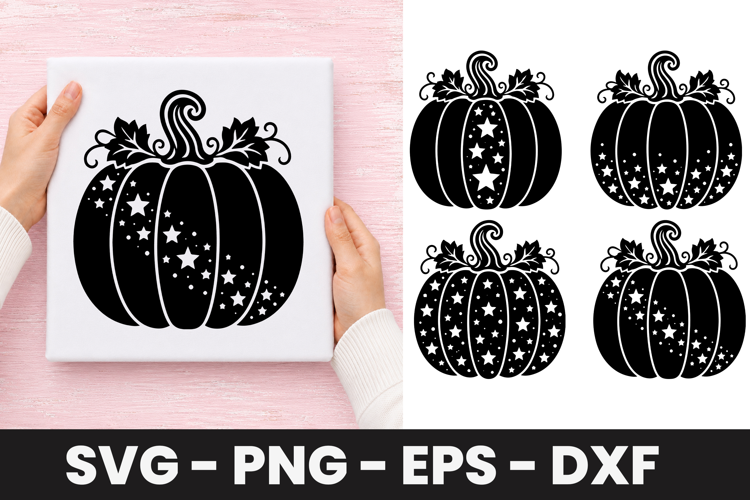 Celestial Star Pumpkin SVG PNG