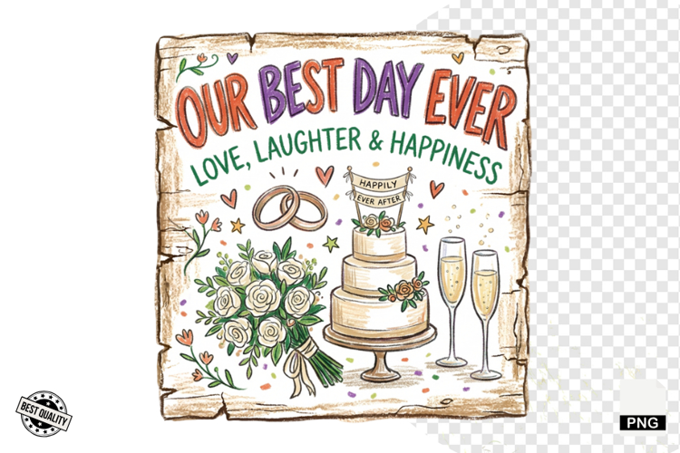 Wedding Day Sign PNG
