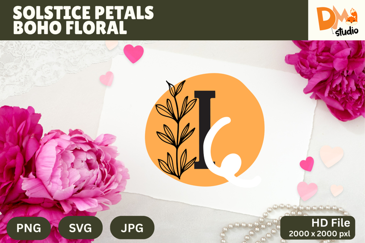 Floral Monogram Letter Svg Image 11