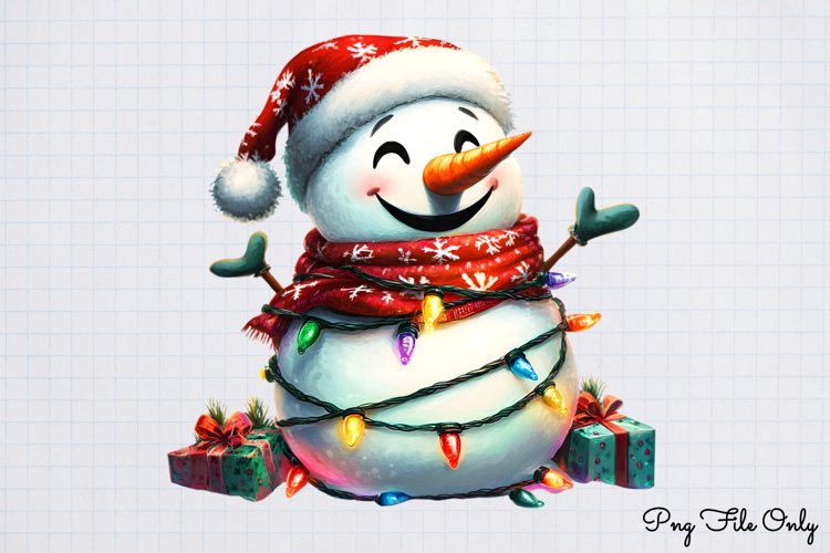 Cute Snowman Clipart Image 18