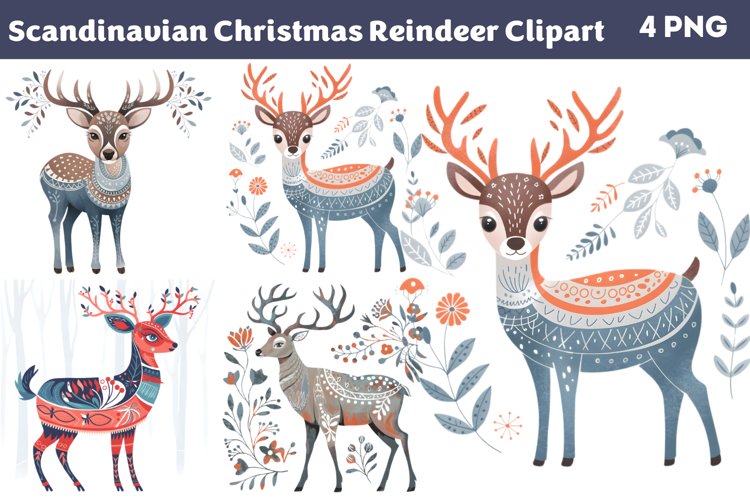 Reindeer Clipart Image 12