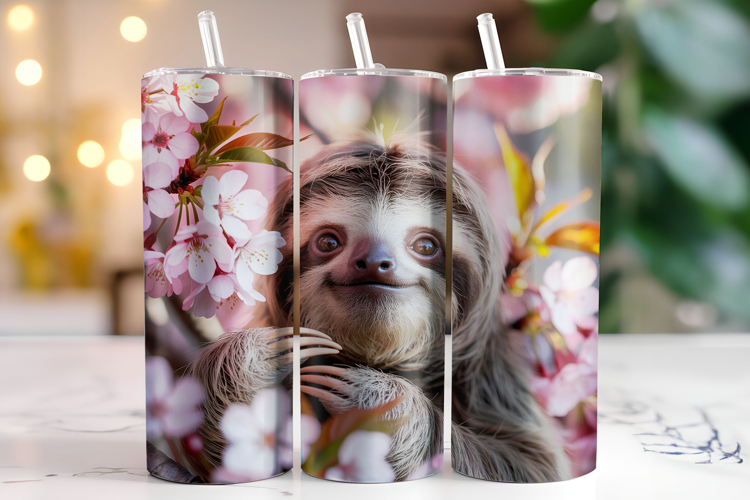 Sloth Tumbler Wrap | Sublimation | Tumblers