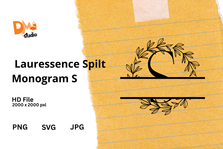 Floral Monogram Letter Svg Image 7