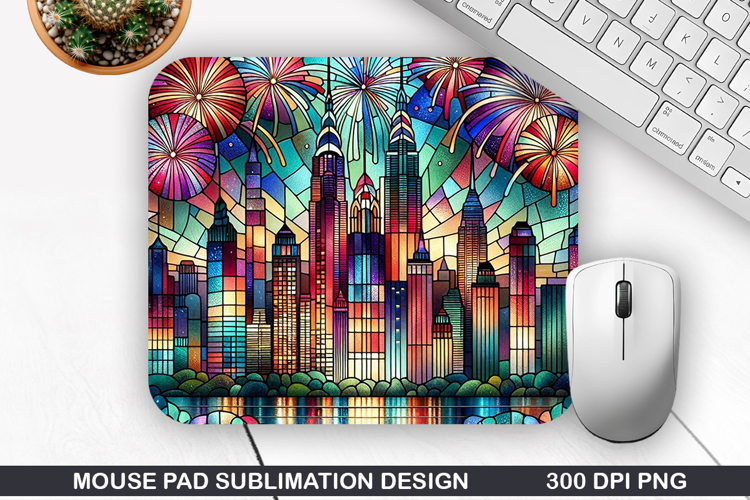 Fireworks Mouse Pad Sublimation, 4th Of July Mouse Pad PNG