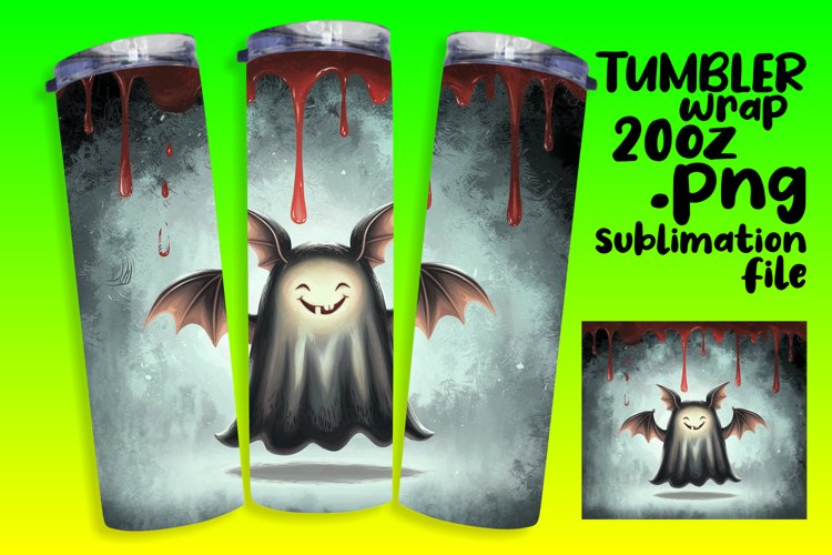 TRENDY 20oz Tumbler PNG Template , Halloween