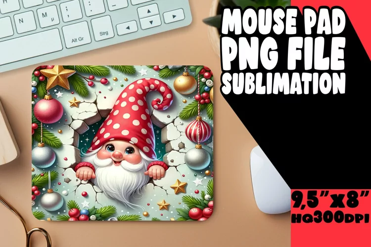 Magical 3D Hole in Wall Mousepad
