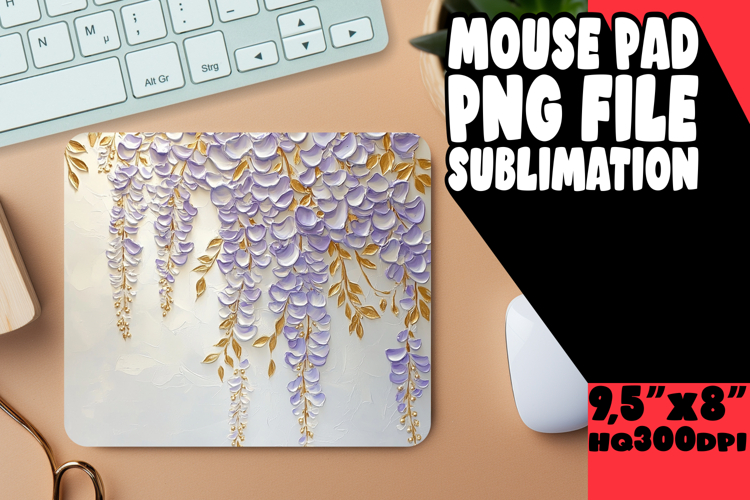 RADIANT DESK MAT PLAYFUL DESIGN, 3D Flower