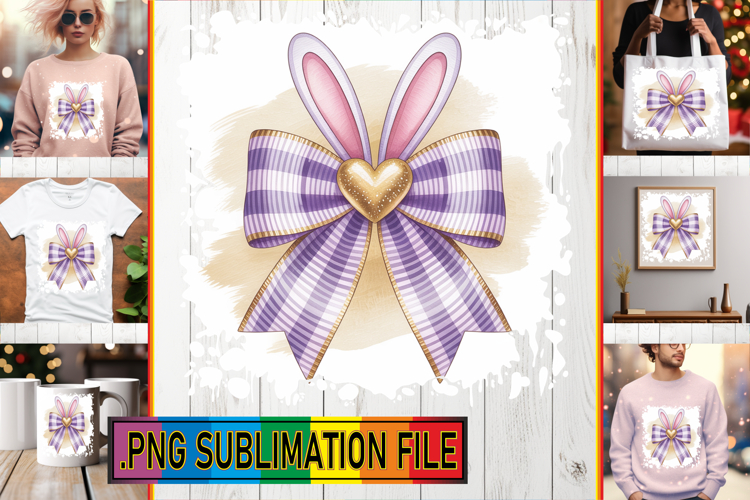 LUMINOUS PNG TSHIRT Gift Ideas, Easter Bow