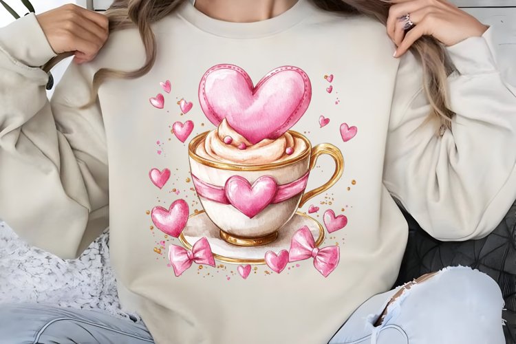 Watercolor Valentine Clipart PNG