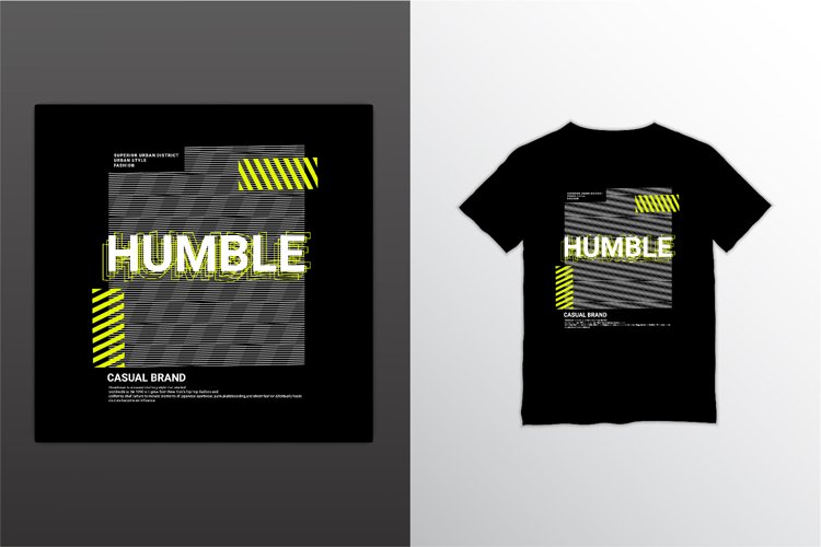 Humble t-shirt design, suitable for screen printing, jackets