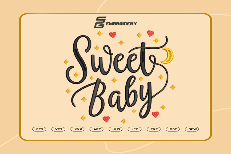 Sweet Baby Embroidery Designs For Machine
