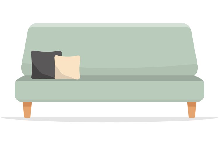 Comfortable sofa. Luxury couch for apartment