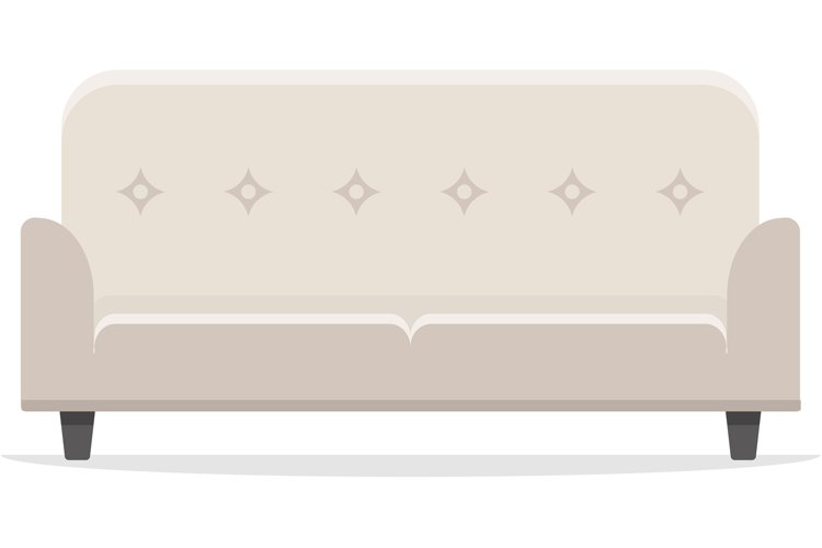 Comfortable sofa. Luxury couch for apartment