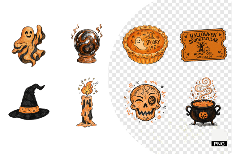 Doodle Halloween Clipart