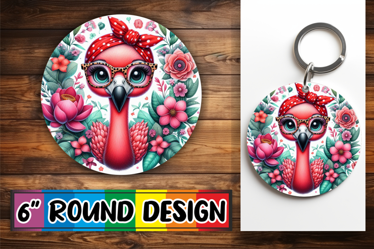 Cheerful Ornaments Circle Design, Cute Animals