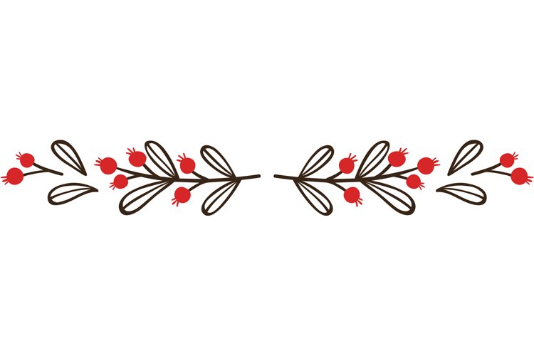 Christmas Floral Svg Image 7