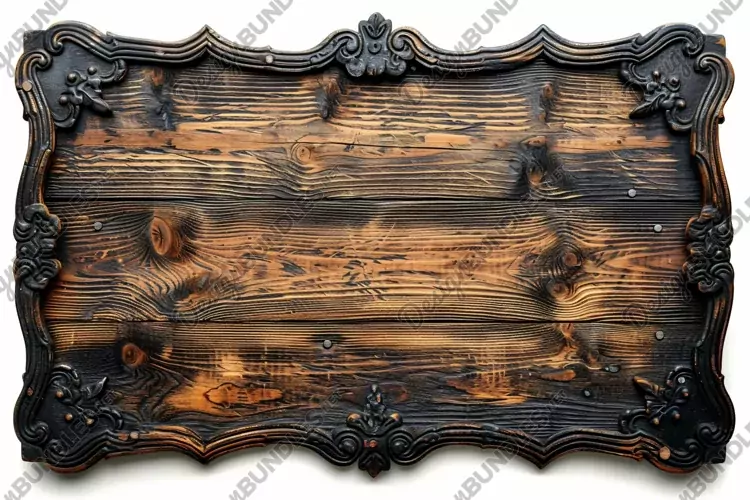 Vintage Wooden Nameplate Signboard