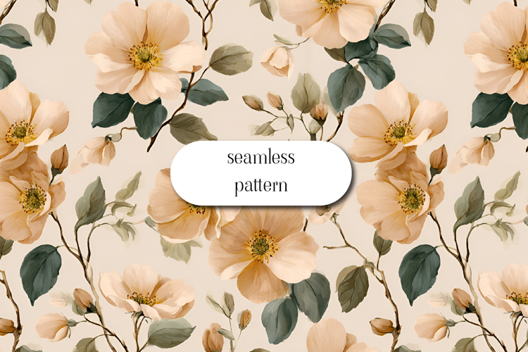 Floral Seamless Pattern Image 12