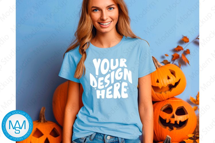 White Tshirt Mockup Image 13