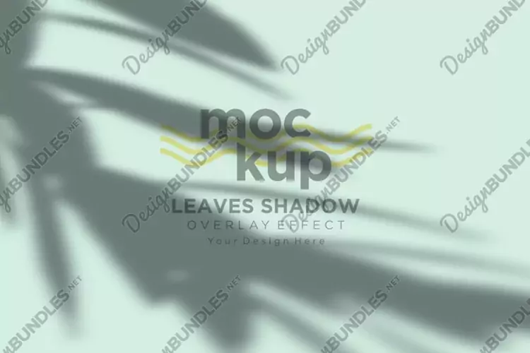 Leaves Shadow Overlay Effect Mockup