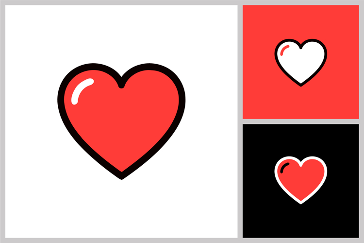 love abstract design vector template